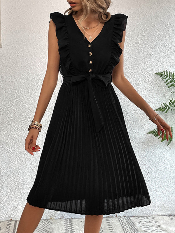 RUFFLE SUMMER | PLEATED DRESS