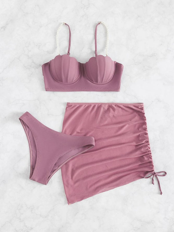 SHELL CHIC |  3-PIECE BIKINI SET