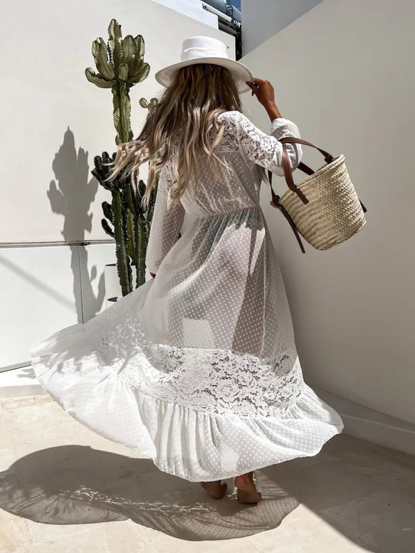 THE COASTAL LACE | BEACH COVER-UP